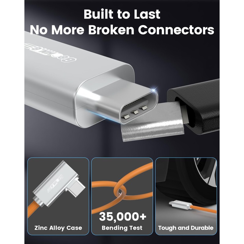 Fiber Optic USB C Tethering Cable 15 FT, 10Gbps 60W
