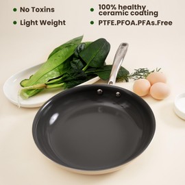 Skillet Ceramic Nonstick Frying Pans,11 Inches Non Stick Large Cooking Pan for Kitchen,PFOA PTFE PFAs Free