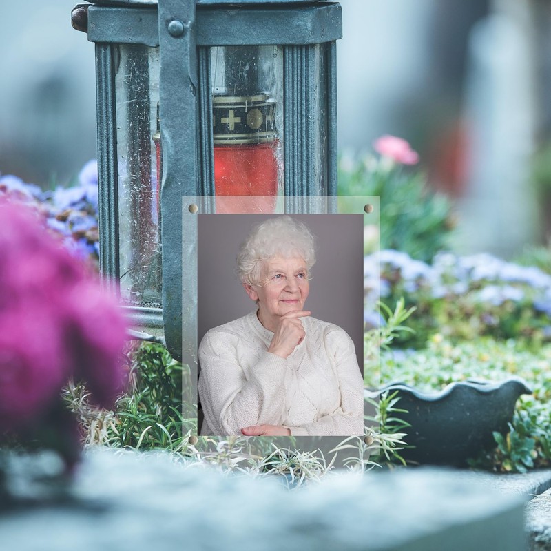 5X7 Waterproof Picture Frame for Grave, Cemetery Decorations for Grave,1pcs