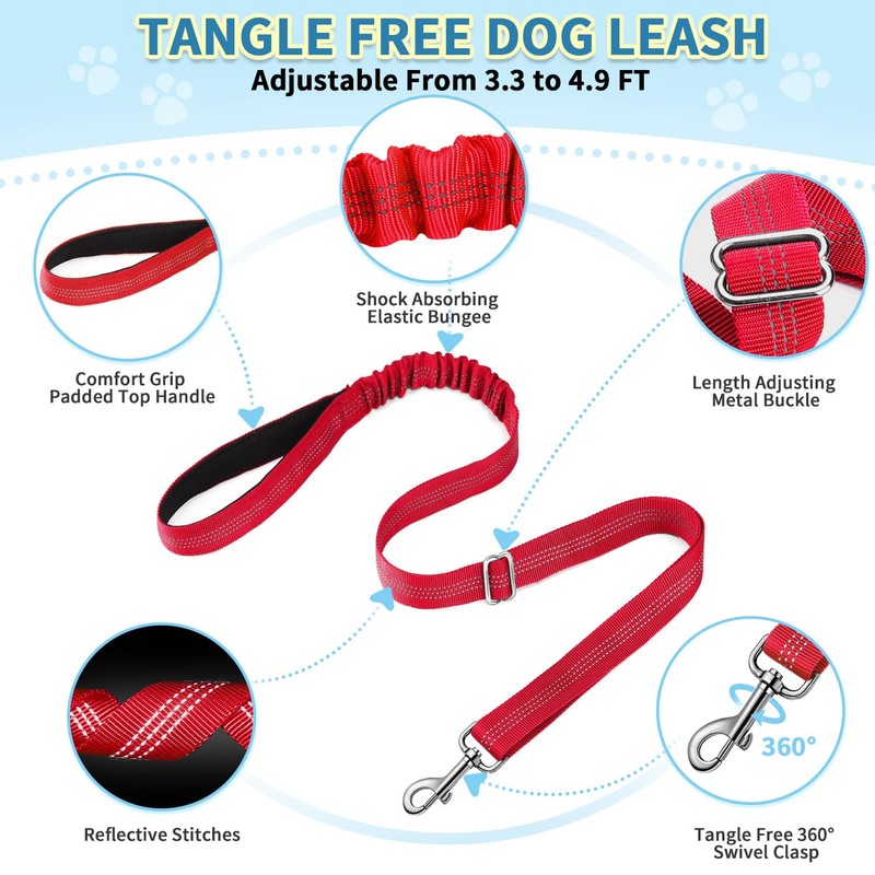 SlowTon No Pull Small Dog Harness and Leash Set, Puppy