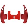 X AUTOHAUX Pair Aluminum Alloy Red Steering Wheel Shift Paddle