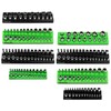 Magnetic Socket Organizer Holder Tool: 8PCS Set includes 2PCS 1/4",