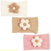 Cfcyhla 3 Stück Baby-Blumen-Stirnband, Nylon-Stirnbänder, weiche Haarbänder, Baby-Zubehör für Neugeborene,