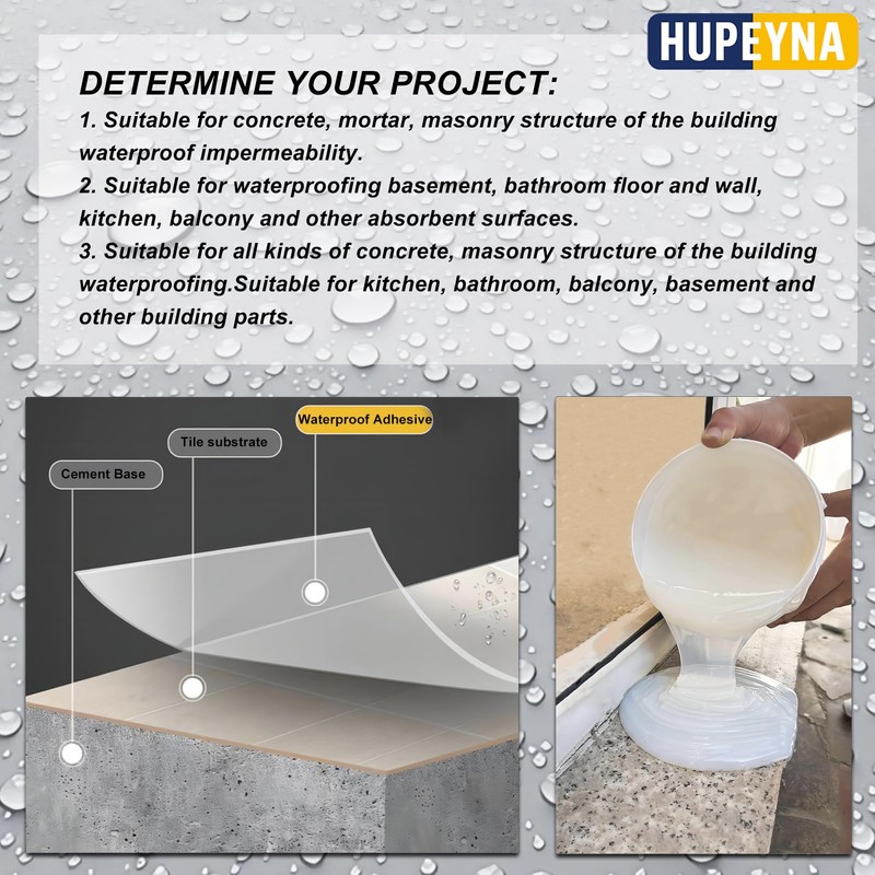 Liquid Waterproof Sealant, Hupeyna Invisible Water Proof Agent Transparent Repairing
