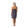 Turkish Linen Women’s Waffle Spa Body Wrap with Adjustable Closure
