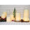 Eldnacele LED Flameless Flickering Candles Optical Fiber Wick with 10-Key