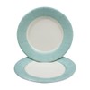Caspari Linen Border Paper Salad & Dessert Plates in Robin's