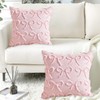 2Pcs Bow Cushion Covers, Coquette Room Decor, Soft Faux Fur