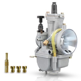 NIBBI PWK 30 Carburetor,Motorcycle Carb fit for 250cc-300cc UTV ATV Go Kart Dirt Pit Bike Mini bike Scooters HONDA SSR APOLLO