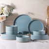 AmorArc Ceramic Dinnerware Set for 4 | Speckled Stoneware Plates