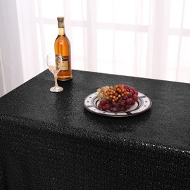 Sequin Tablecloth - NANBOWANG Glitter Table Overlays for Prom Birthday Party Table Fabric