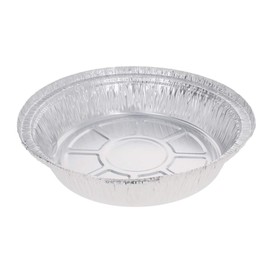 30 Pack Round Aluminum Foil Pans Disposable Containers with Straight Walls for Storing, Baking, Meal Prep Reheating Freezer Oven Safe