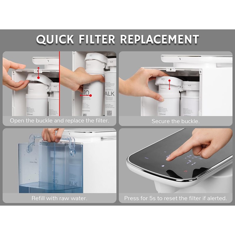 Airthereal ALK Replacement Filter for Pristine Pro6H Countertop Reverse Osmosis