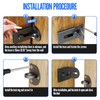 Sliding Door Lock, 90 Degree Door Hasp Latch Lock, Stainless