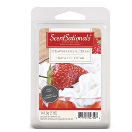 ScentSationals Scented Wax Cubes Value Pack - Strawberries and Cream, 5.0 oz, Red