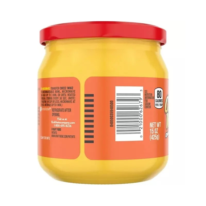 Kraft Cheez Whiz Original Cheese Dip, 15 oz