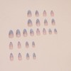 24 Pcs Pink Press on Nails Short Almond - SHANRUN