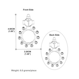 COTTVOTT Decade Rosary Ring, Finger Rosary Cross Rings, Devotional Exorcism Benedict Medal Pocket Rosary Cross Prayer Ring for Men Women Favors