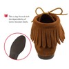 Minnetonka Women's Classic Fringe Boot,Hardsole Brown,6 M US