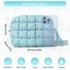 Rtickuio Cotton Quilted Makeup Bag,Large Makeup Bag,Cute Cloud Toiletry Bag,Portable