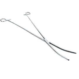 ADROIT 15" Curved Extra Long Hemostat Forceps | Stainless Steel Design | Extra Long with Small Teeth On Jaws | Locking Mechanism Built in | Great for Sewing, Fishing, Jewelry Making, Multi-Use