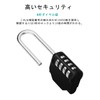 ZHEGE 4-Digit Combination Dial Padlock with Key, Japanese Instruction Manual