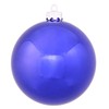 Vickerman 6" Cobalt Blue Shiny Ball Ornament 4 per Box