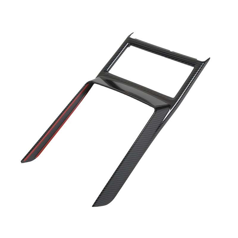 Car Cup Holder Frame Cover Carbon Fiber Pattern High Gloss