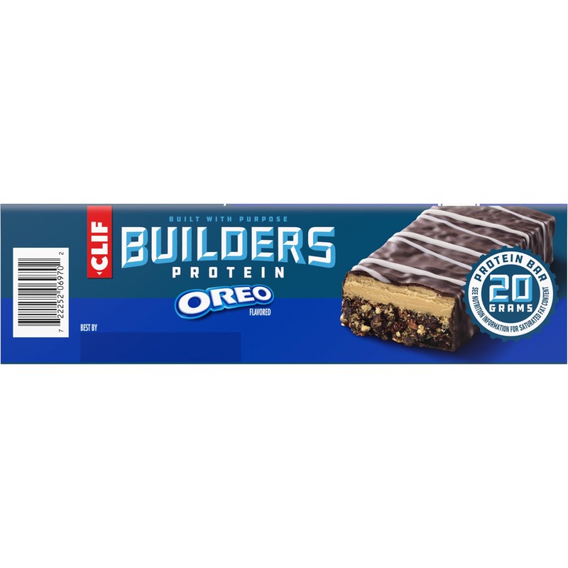 CLIF BUILDERS Protein Bars - OREO-Flavored - 20g Plant Based