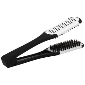 Bjworeye Professional Straightening Brush Hairdressing tool Double-sided brush Hair straightening