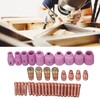 68Pcs TIG Welding Accessory Set Glass Cup Connector Electrode Coil