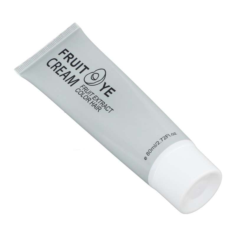 2pcs Plant Fruit Hair Dye Cream Gray Hair Coverage Long