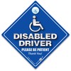 DISABLED DRIVER PLEASE BE PATIENT, Car Sign, Disabled Car Sign,