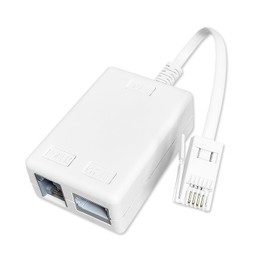 ADSL Filter, OIHCAZ Microfilter Splitter for Broadband Internet, BT Plug to ADSL RJ11 Connector Adapter for Sky Modem Telephone Cable Fax landline Phone Talktalk Router WiFi