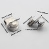 Glass Door Handle Pull Knob Stainless Steel Glass Door Handle