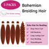 Ginger Orange Braiding Hair Pre Stretched Braiding Hair Extensions Corchet