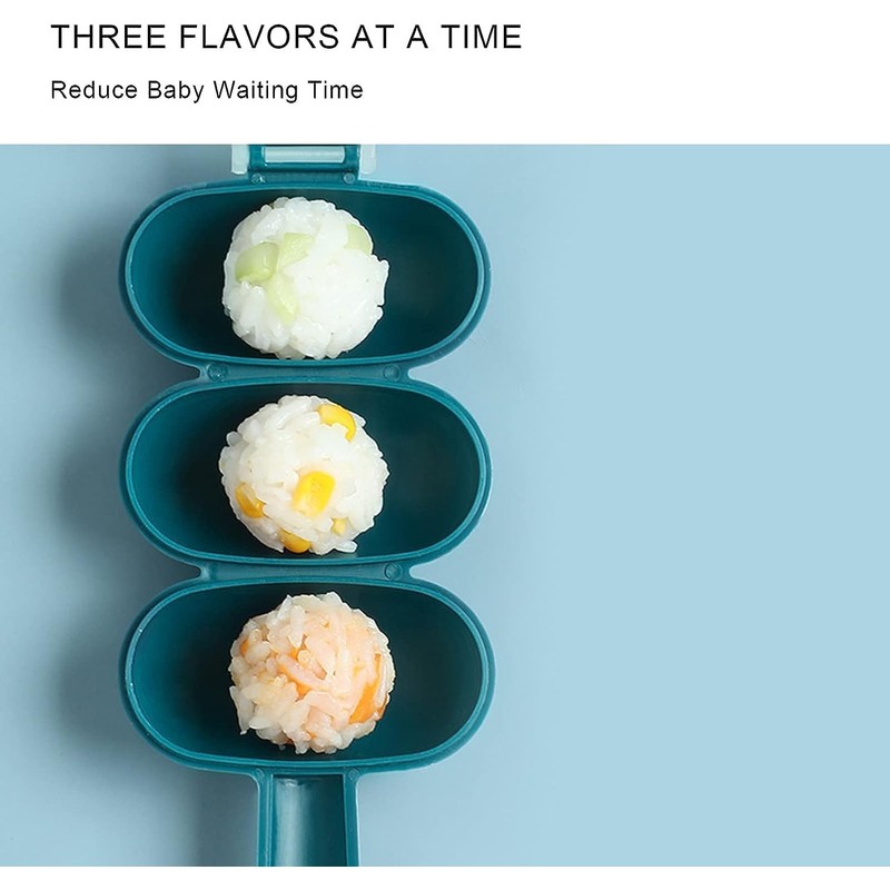 2Pcs Green Rice Ball Maker Shake Lunch Maker Mould Rice
