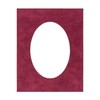 3x5 Mat For 6x7.5 Frame - Precut Dark Red Suede