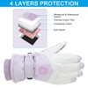 PATIKIL Winter Ski Snow Gloves, 1 Pair Waterproof Winter Warming