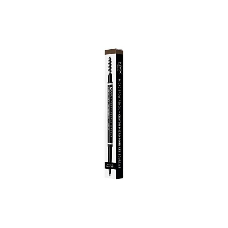 NYX Professional Makeup Eyebrow Pencil, Micro Brow Pencil, Double-Sided with