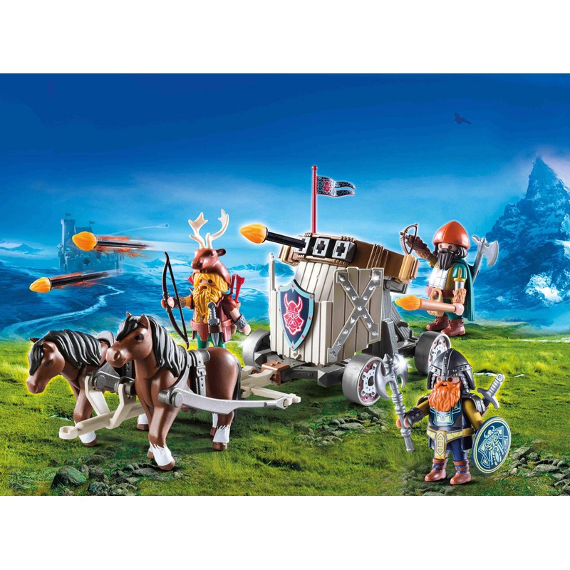 Playmobil 9341 – Pony Team with Dwarf Ballista Game, Single