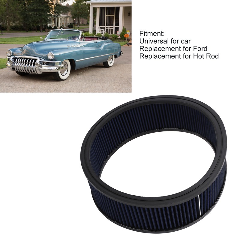 Air Filter Element High Flow Washable Reusable Round Air Filter
