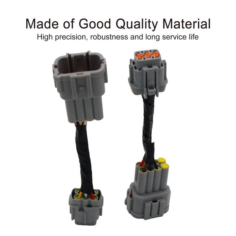 OMNDYEHA Headlight Conversion Adapter Harness 8 to 6 Pin Fits