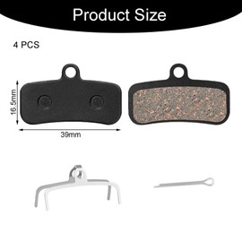 Axvxby 4 Pairs Bicycle Disc Brake Pads for Shimano D03S D02S Saint BR-M810 BR-M820 Deore XT BR-M8020 BR-M8120 ZEE BR-M640 XTR BR-M9120 Tektro Tektro HD M745 735 725 750 TRP