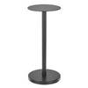 mDesign Glass Top Side/End Drink Table - Tall Modern Round