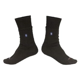 Hanz Lightweight Waterproof Socks: Crew-length, Black S