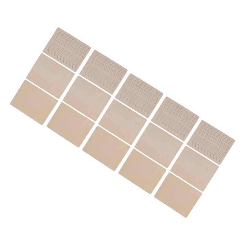 15Pcs Eyebrow Tattoo Practice Skin Inkless Rubber Microblading Practice Skin