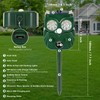 2Pack 2025 Ultrasonic Animal Repellent Outdoor Deer Repellent Devices Solar