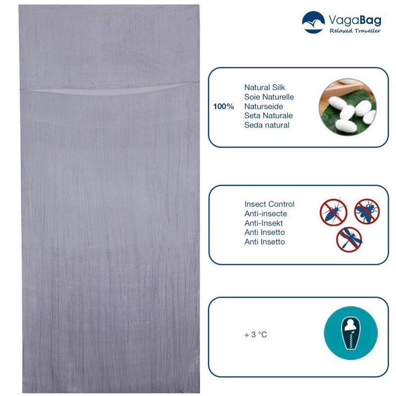 Vagabag- Luxury Silk Sleeping Bag Liner - 100% Natural Silk