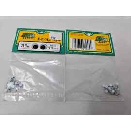 B.T.C. 12 Packs BTC E-Z GLU Black Wiggle Googly Eyes 3mm Tiny for Crafts Dolls Puppets